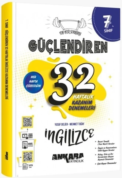 Ankara 7. Sınıf 32 Haftalik İngilizce Kazanim Denemeleri̇ ürün görseli 1