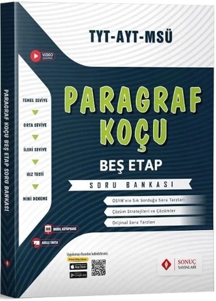 Sonuç Tyt Paragraf Koçu Beş Etap Soru Bankası ürün görseli 1