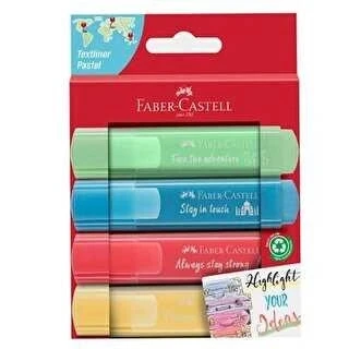Faber Fosforlu Kalem Pastel 1546 4 Lü Karton Kutu 5030254622 ürün görseli 1