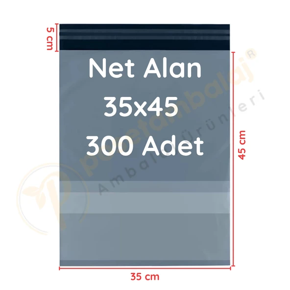 35x45+5 cm (35x50) Cepli Kargo Poşeti 300 Adet ürün görseli 1