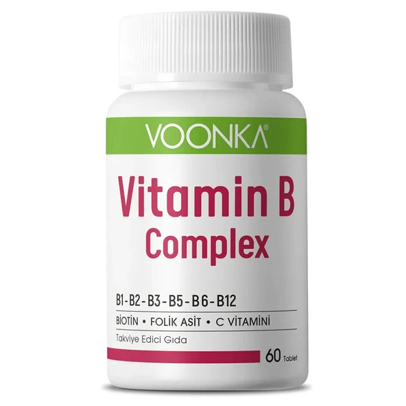 Voonka Vitamin B Complex 60 Tablet ürün görseli 1