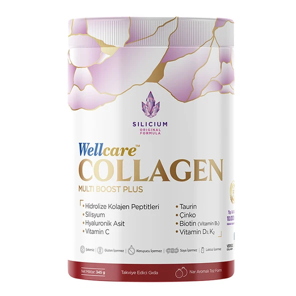 Wellcare Collagen Multi Boost Plus Tip I – II – III 10.000 mg 345 gr ürün görseli 1