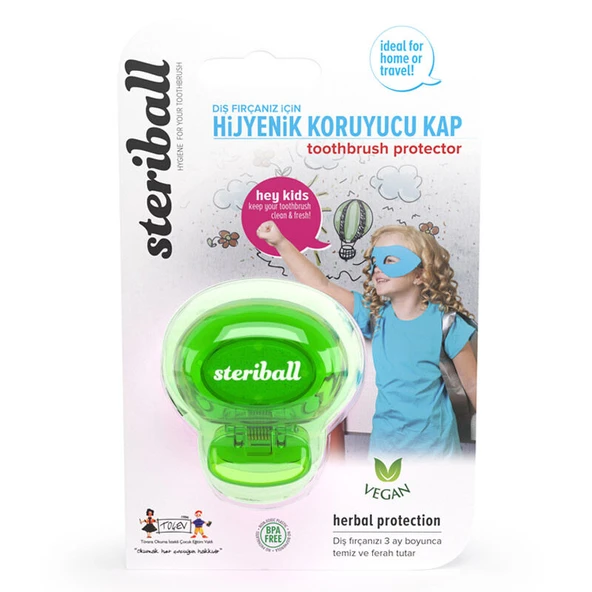 Steriball Hijyenik Diş Fırçası Koruma Kabı - Kız ürün görseli 1
