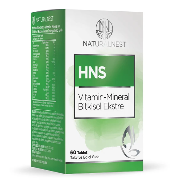 Naturalnest HNS Vitamin-Mineral Bitkisel Ekstre 60 Tablet ürün görseli 1