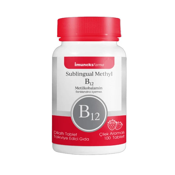 Imuneks Farma Sublingual Methyl B12 100 Tablet ürün görseli 1