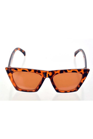 Leopar Çerçeve Cat Eye Kadın Güneş Gözlüğü - Moda Gözlük ürün görseli 1