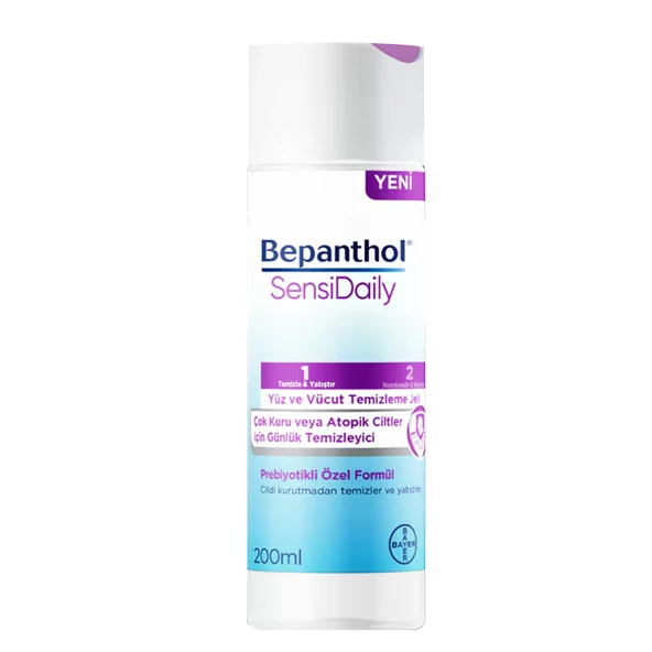 Bepanthol SensiDaily Yüz ve Vücut Temizleme Jeli 200 ml ürün görseli 1