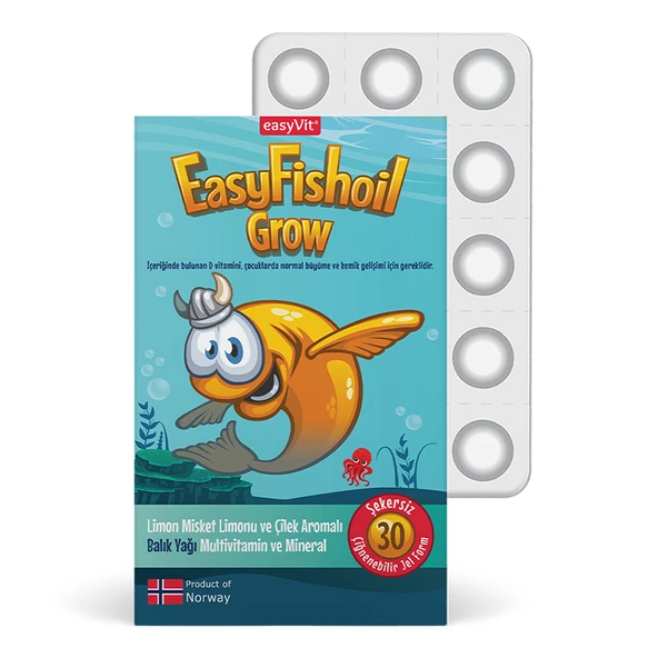 Easy Fish Oil Grow 30 Adet Çiğnenebilir Jel Form ürün görseli 1