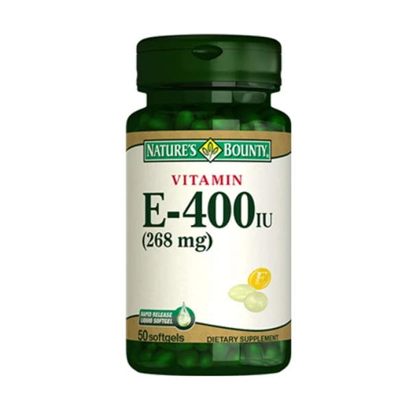 Natures Bounty Vitamin E-400 IU Takviye Edici Gıda 50 Jelatin Kapsül ürün görseli 1