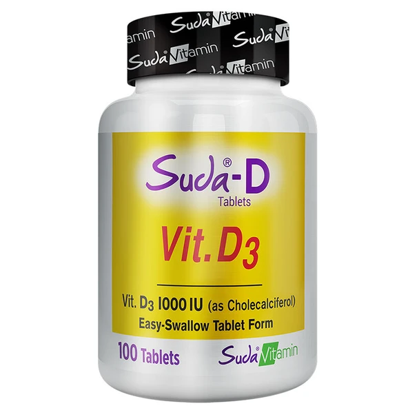 Suda Vitamin Vitamin D3 İçeren Takviye Edici Gıda 100 Tablet ürün görseli 1