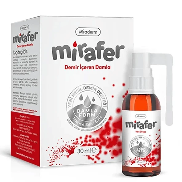 Miraderm Mirafer Demir İçeren Damla 30 ml ürün görseli 1