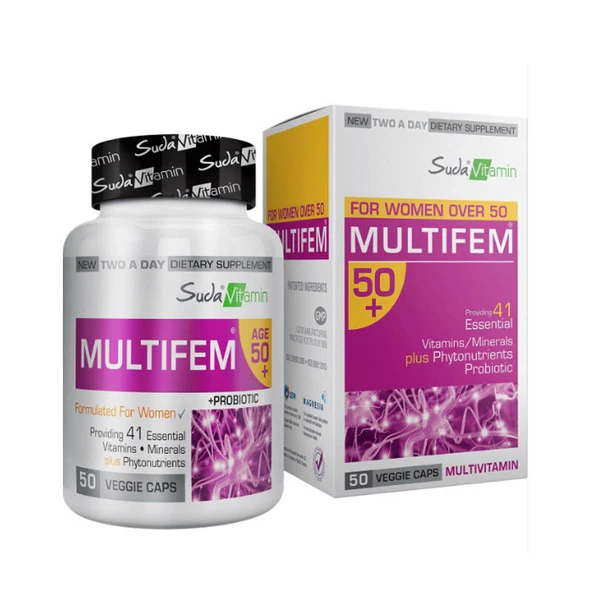 Suda Vitamin Multifem 50+ Womens Multivitamin 50 Bitkisel Kapsül ürün görseli 1