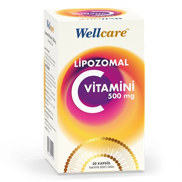 Wellcare Lipozomal C Vitamini 500 mg 30 Kapsül ürün görseli 1