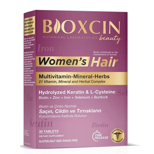Bioxcin Womens Hair Multivitamin 30 Tablet ürün görseli 1