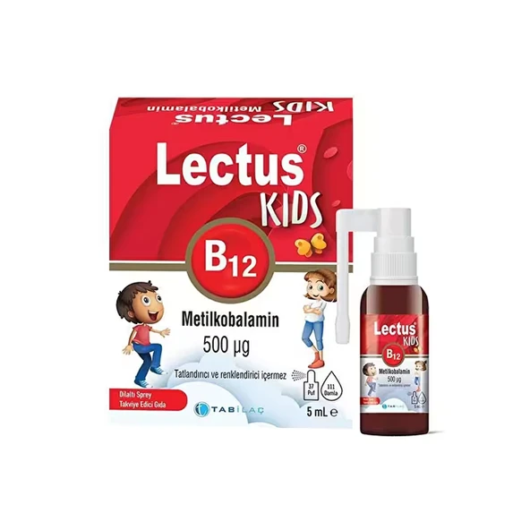 Lectus Kids B12 Dilaltı Sprey 500 Mcg 5 ml ürün görseli 1
