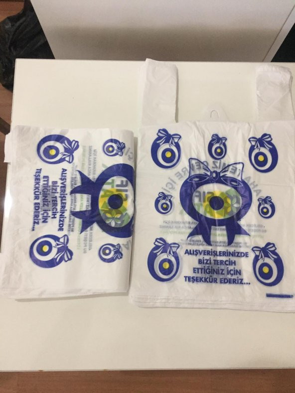 NAZAR BONCUK BASKILI HIŞIR POŞET KÜÇÜK BOY 5 kğ ÜCRETSİZ KARGO ürün görseli 1