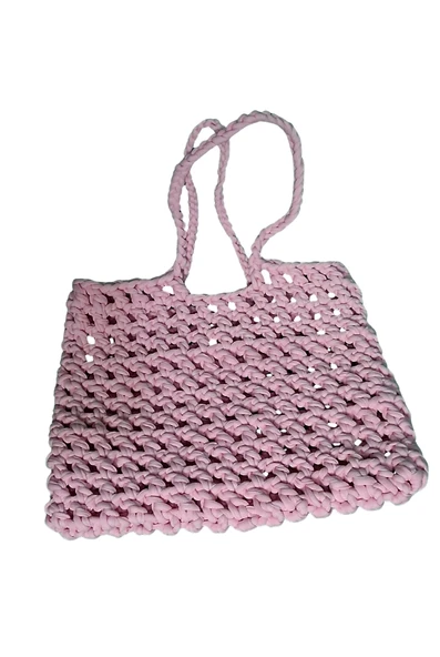 Örgü Pembe Çanta ürün görseli 1