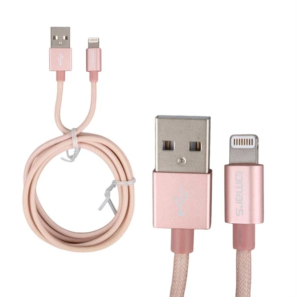 Omars OMLT040RGLPB 5 Volt 2.4 Amper USB To Lightning Şarj Kablosu ürün görseli 1