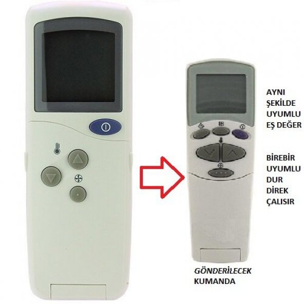 ARÇELİK Klima Kumandası - Eşdeğer ürün görseli 1
