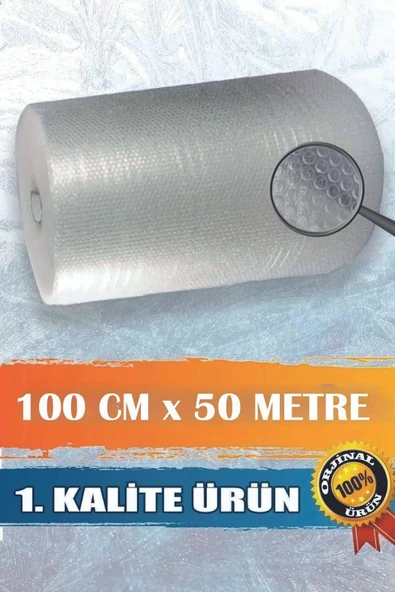 A Kalite Balonlu Eşya Koruma Naylon Patpat 100cmx 50 M Pat Pat - Ambalaj Pıtpıt 50 m2 30gr ürün görseli 1