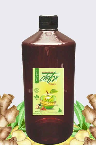 Ev Yapımı Detox Form Mix Prebiyotik Ödem Atmaya Ve Kilo Vermeye Yardımcı Zayıflama Detoks Sirkesi 1000 ml detox vinegar ürün görseli 1
