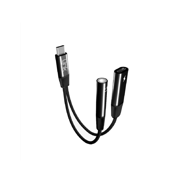 LinkTech A202 Type-C to Type-C + 3.5mm Jack 65W 2in1 Dönüştürücü Adaptör - Resim 2