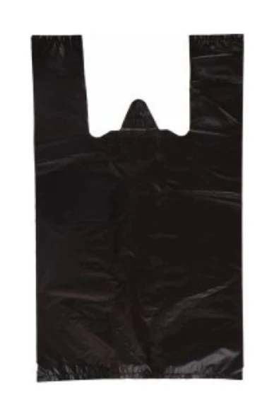 Hışır Atlet Market Poşeti-Siyah-Küçük Boy 25X45 Cm-5 Kg ürün görseli 1