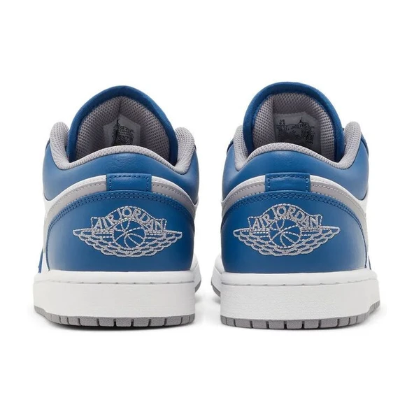 Air Jordan 1 Low True Blue Cement - Resim 4