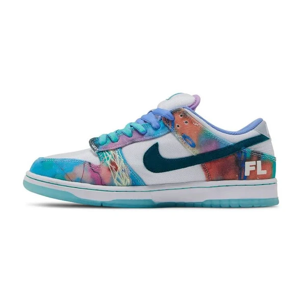Futura Laboratories x Dunk Low SB Bleached Aqua - Resim 3