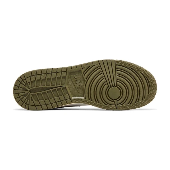 Air Jordan 1 Low Black Toe Medium Olive - Resim 5