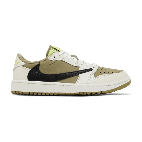 Travis Scott x Air Jordan 1 Low Golf Neutral Olive ürün görseli 1