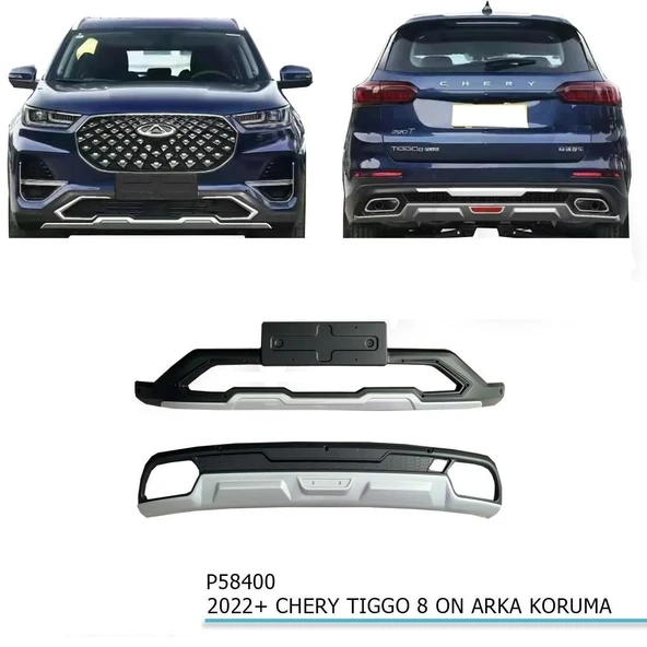 Chery Tiggo 8 2022-2023 Ön Arka Difüzör Tampon Koruma ürün görseli 1