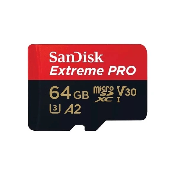 Sandisk 64Gb Extreme Pro UHS I MicroSD Hafıza Kart SDSQXCU-064G-GN6MA ürün görseli 1