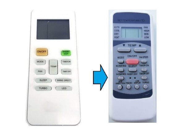 PROFİLO Klima Kumandası- RG52B Bge ürün görseli 1