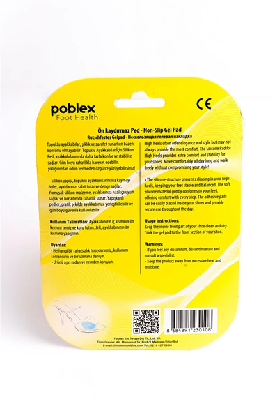 Poblex YAPIŞKANLI ÖN KAYDIRMAZ PED - Resim 2