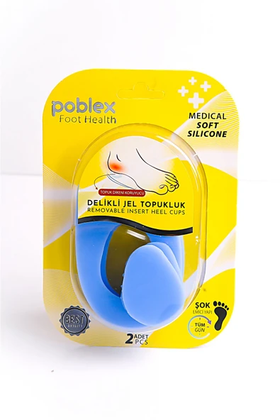 Poblex TOPUK DİKENİ İÇİN DELİKLİ JEL TOPUKLUK - S ürün görseli 1