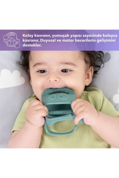 Mochi Diş Kaşıyıcı Somon - Resim 5