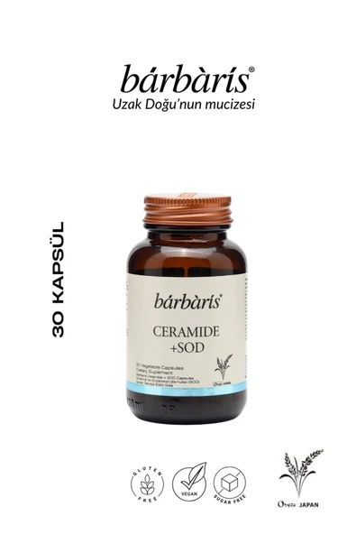 Barbaris Ceramıde Sod 30 Kapsül 40mg Japon Seramid Cilde Parlaklık- Sıkılaşma- Ton Eşitliği -nem ürün görseli 1