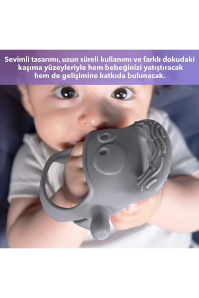Mochi Diş Kaşıyıcı Somon - Resim 7