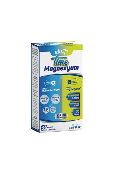 Nbt İlaç Nbt Life Time Magnezyum 60 Kapsül ürün görseli 1
