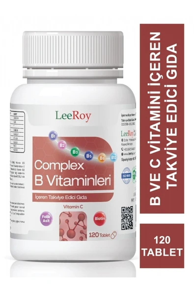 LeeRoy Compleks B Vitamini 120 Tablet ürün görseli 1