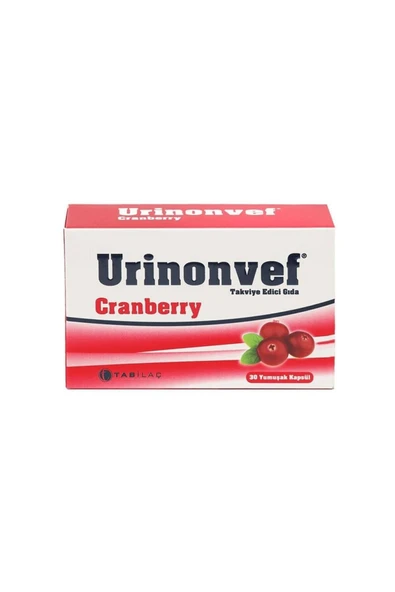 Urinonvef Cranberry 30 Yumuşak Kapsül 2 Adet ürün görseli 1