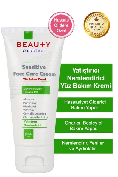 Beauty Collection Hassas Cilt Yüz Bakım Kremi 50ml Yatıştırıcı-Nemlendirici ürün görseli 1
