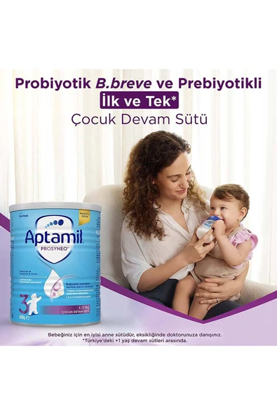 Aptamil Prosyneo 3 Prebiyotikli Probiyotikli Devam Sütü 400 Gr - Resim 5