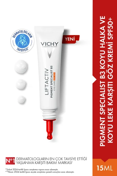 Vichy Liftactiv Pigment Specialist B3 SPF50+ Göz Bakım Kremi ürün görseli 1
