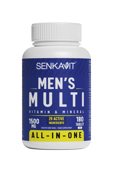 senkavit Men's (Erkek) Multivitamin Ve Multimineral 180 Tablet ürün görseli 1