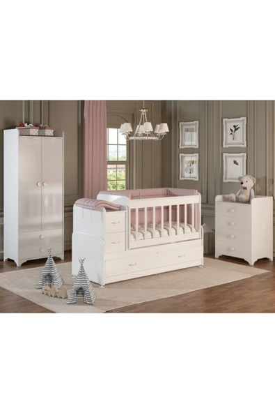 Afilli Sw 703 A Swing Bebek Odası Takımı Beyaz ürün görseli 1