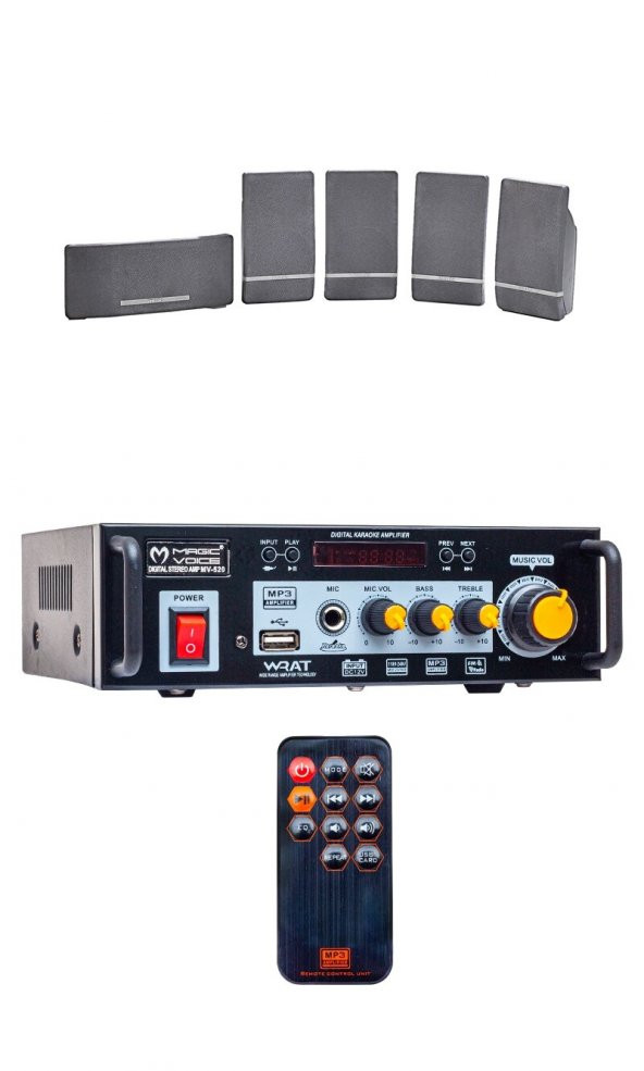 MAGICVOICE ANFİ +PHİLİPS 5Lİ HOPARLÖR SET ürün görseli 1