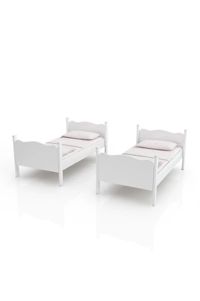 Afilli Ranza İkili Ayrılabilen Mdf Profilli 90x190 Beyaz - Resim 2