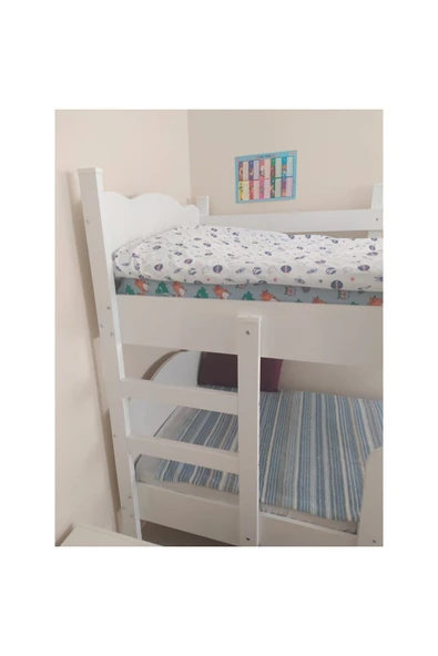 Afilli Ranza İkili Ayrılabilen Mdf Profilli 90x190 Beyaz - Resim 3